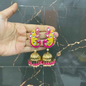 Mor Mani Jhumka (Pack of 1)