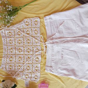 Pinteresty Beutiful 2 Crochet Top With Short