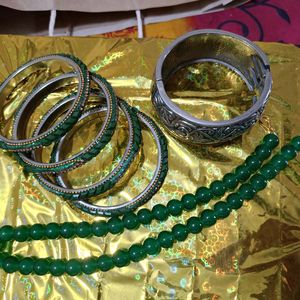 Combo Of Neckpiece/Bangle(4) /Antique Bangle