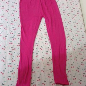 Combo Of Pink And White Ankle Length Leggings