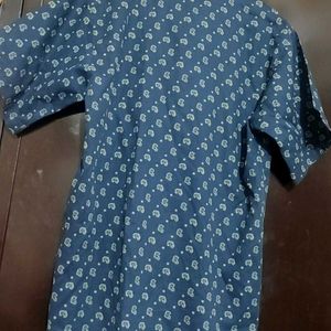 Navy Blue Half Sleeve Shirt For Boy & Men 40 Chest