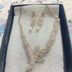 Silver Necklace Jwellery Set