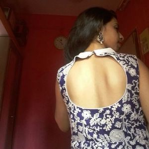 Heavy Quality Blue Embroidery Anarkali Dress