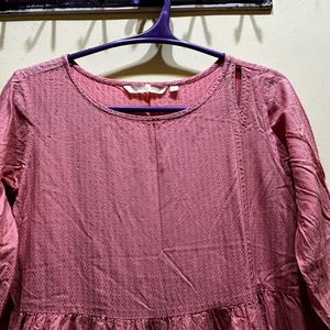 Avaasa Peach Colour Kurta Size M