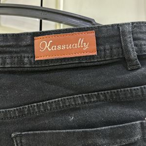 Kassually Black Bootcut Jeans