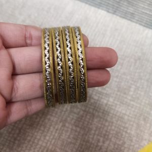 4 Golden Bangles