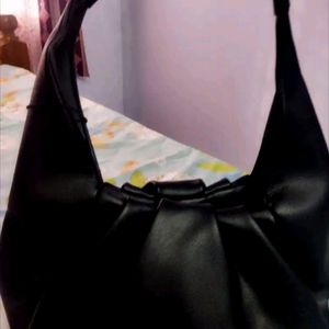 Miraggio Hobo Shoulder Bag Black