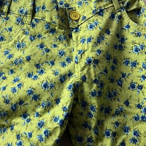 Stretchable Denim Floral Jeans