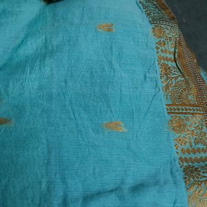 Beautiful  Sea Green Saree