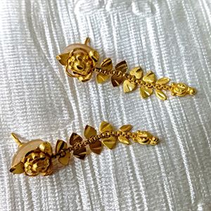 Gold Polish Earrings