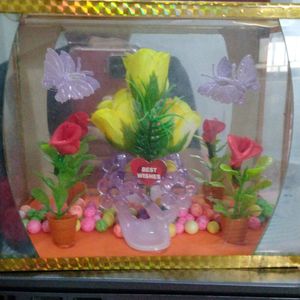 Flower Gift Box Showpiece