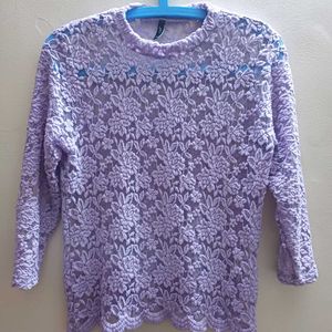 Lavender Lace Top