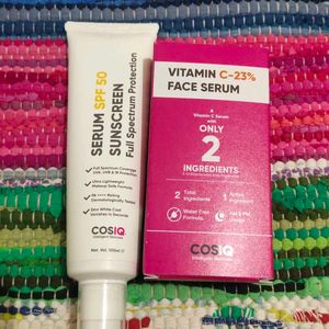 Vitamin C Face Serum+ Serum Sunscreen