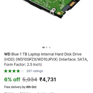 1TB HDD For Laptop