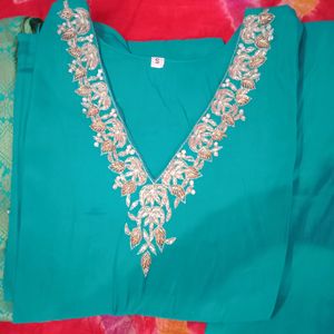 V Neck Trending Kurta Plazo Pant With Dupatta