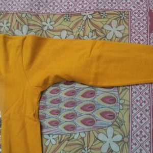 Yellow Colour tshirt With Print