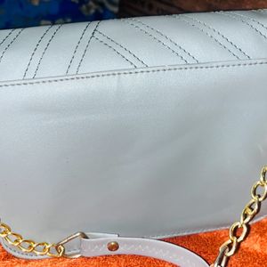 Trendy Silver vintage Sling bag