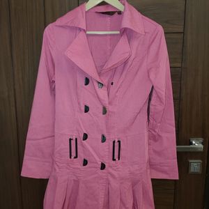 Dianyali Pink Trenchcoat