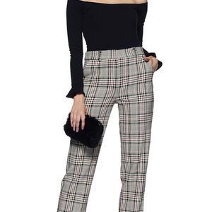 Marks and spencer plaid vintage trousers