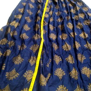 Navy Blue Lehenga Skirt