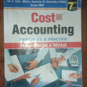 Cost Accounting Book For Bcom Hons Sem4
