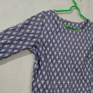 Blue Printed Kurta