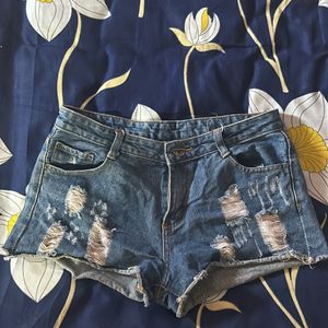 Denim shorts