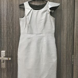 Metalic Gray Mini Dress