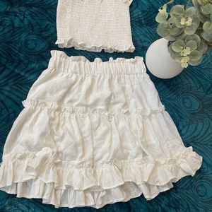 White Beach Baby Co Ord Set