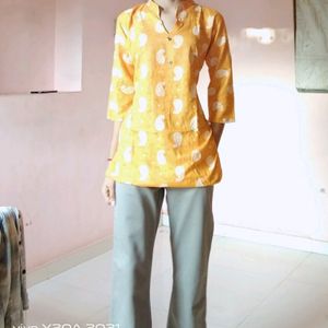 Yellow Kurti