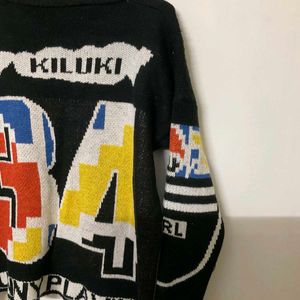 Y2K Print Sweater 🔥