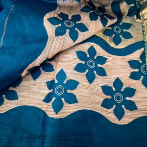 Pure Banarasi Cotton Silk Saree From Kanchipuram