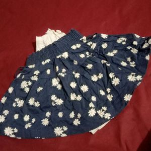 Baby Girl T-shirt Skirt Dress 6to12 Months