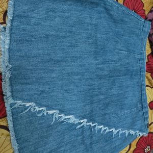 Foldable Denim Skirt