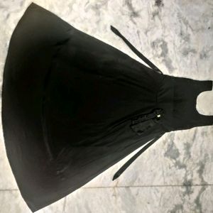 Black Color Satin Frock