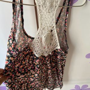 designer top with stylish back pattern