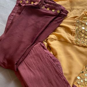 Long Kurthi With Bottom