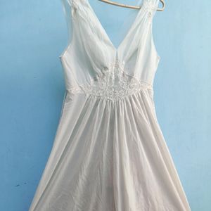 White Corset Design Frock