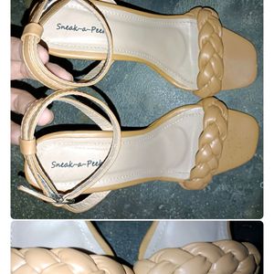 Tan Branded Heels