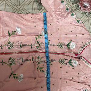 Peach And Magenta Festive Kurta