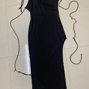 Backless Bodycon Slit Dress