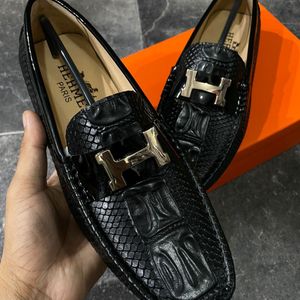 Men’s Hermes Croco Leather Top Quality Loafer