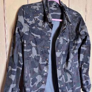 Camo Studded Jacket