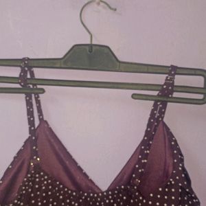 Maroon Partywear Top