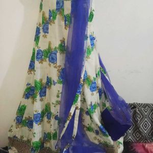 New Multi Colour Gown With Dupatta