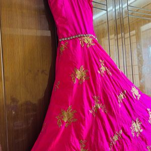 diwali special full gher anarkali dress