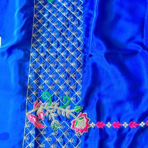 Punjabi Embroidery Work Unstitched Suit