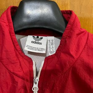 ADIDAS ORIGINALS RED JACKET BIG TREFOIL DESIGN