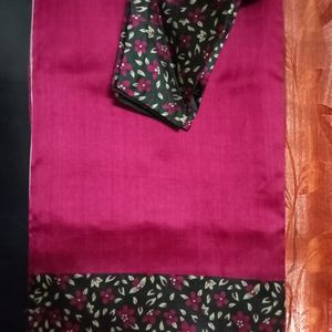 🥰 Magenta Art Silk Saree 🥰