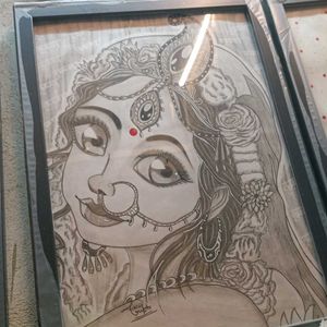 Radharani Penchil Drawing 🌸